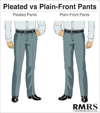 Jenis Celana Bahan - Plain vs Pleated